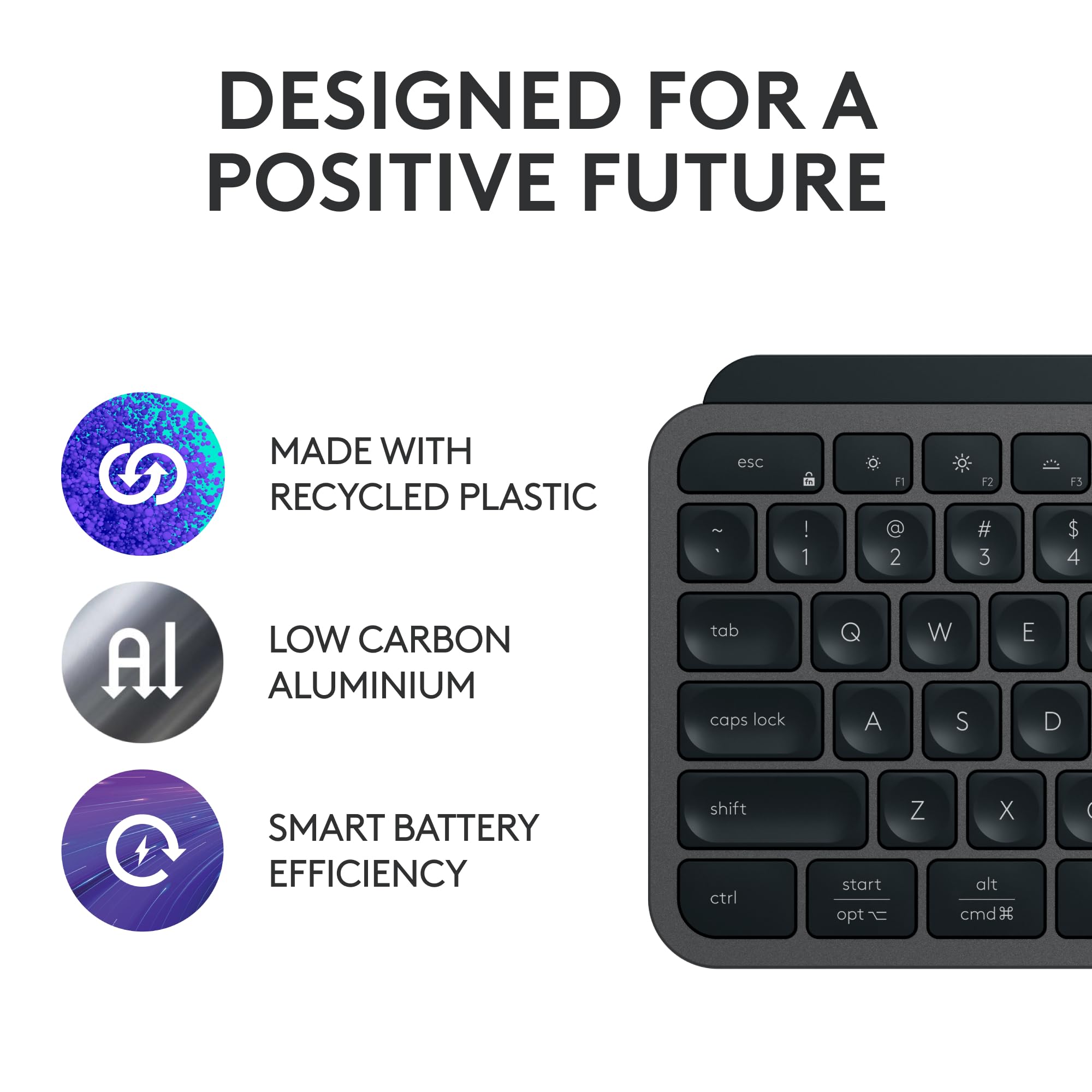 Logitech Mx Keys S Wireless Keyboard, Low Profile, Fluid Precise Quiet Typing, Programmable Keys, Backlighting, Bluetooth, Usb C